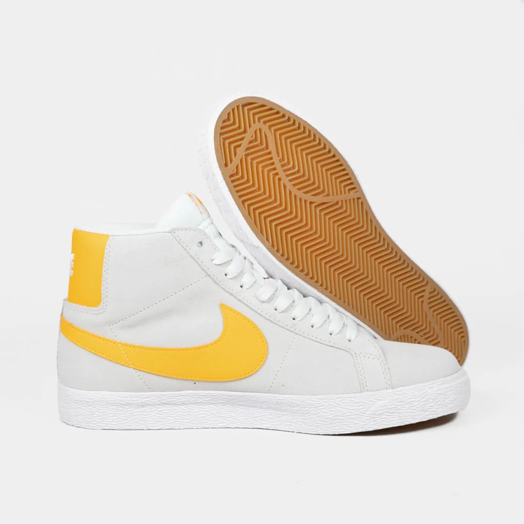 Nike SB - Blazer Mid Shoes - Summit White / Laser Yellow