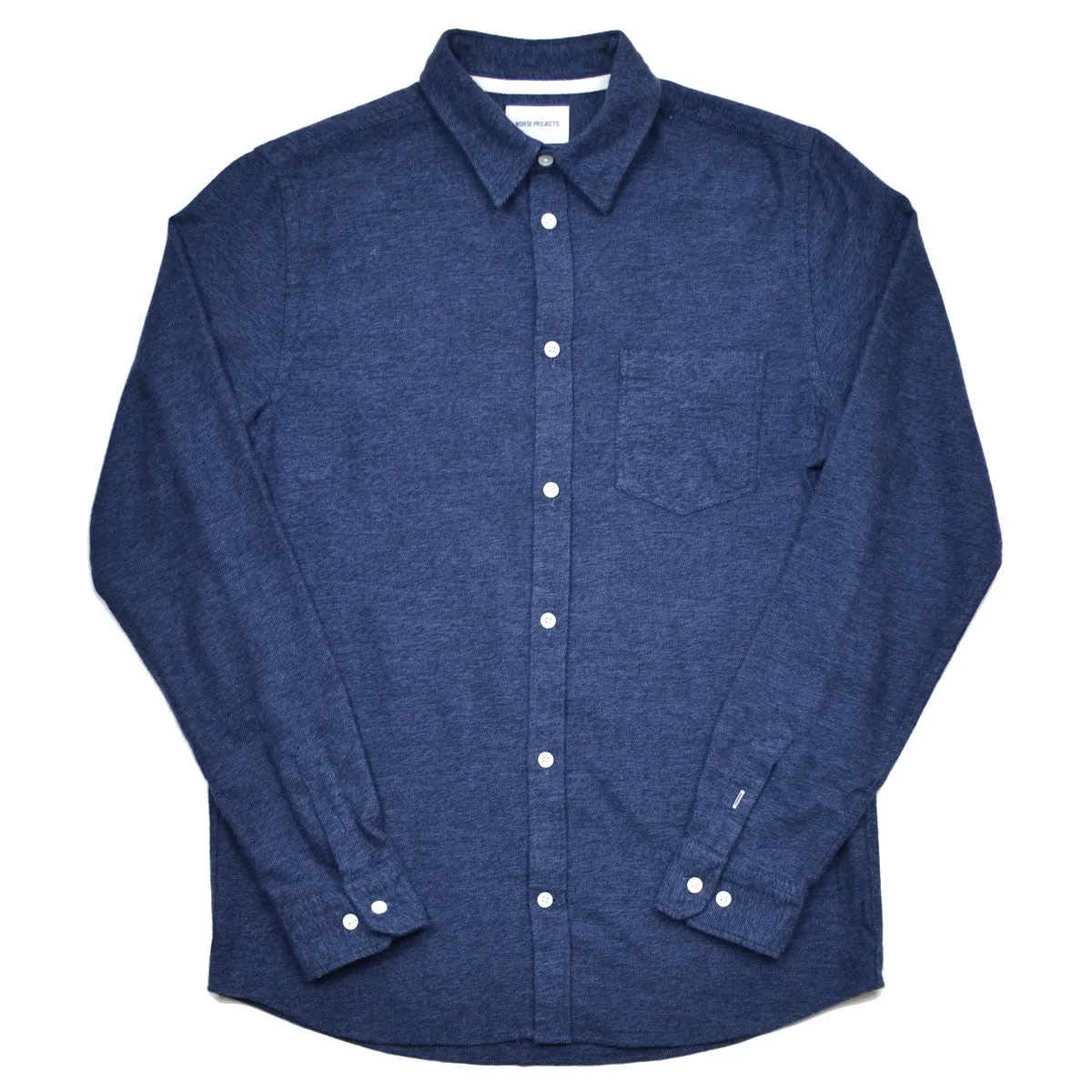 Norse Projects Anton Brushed Shirt Dark Navy