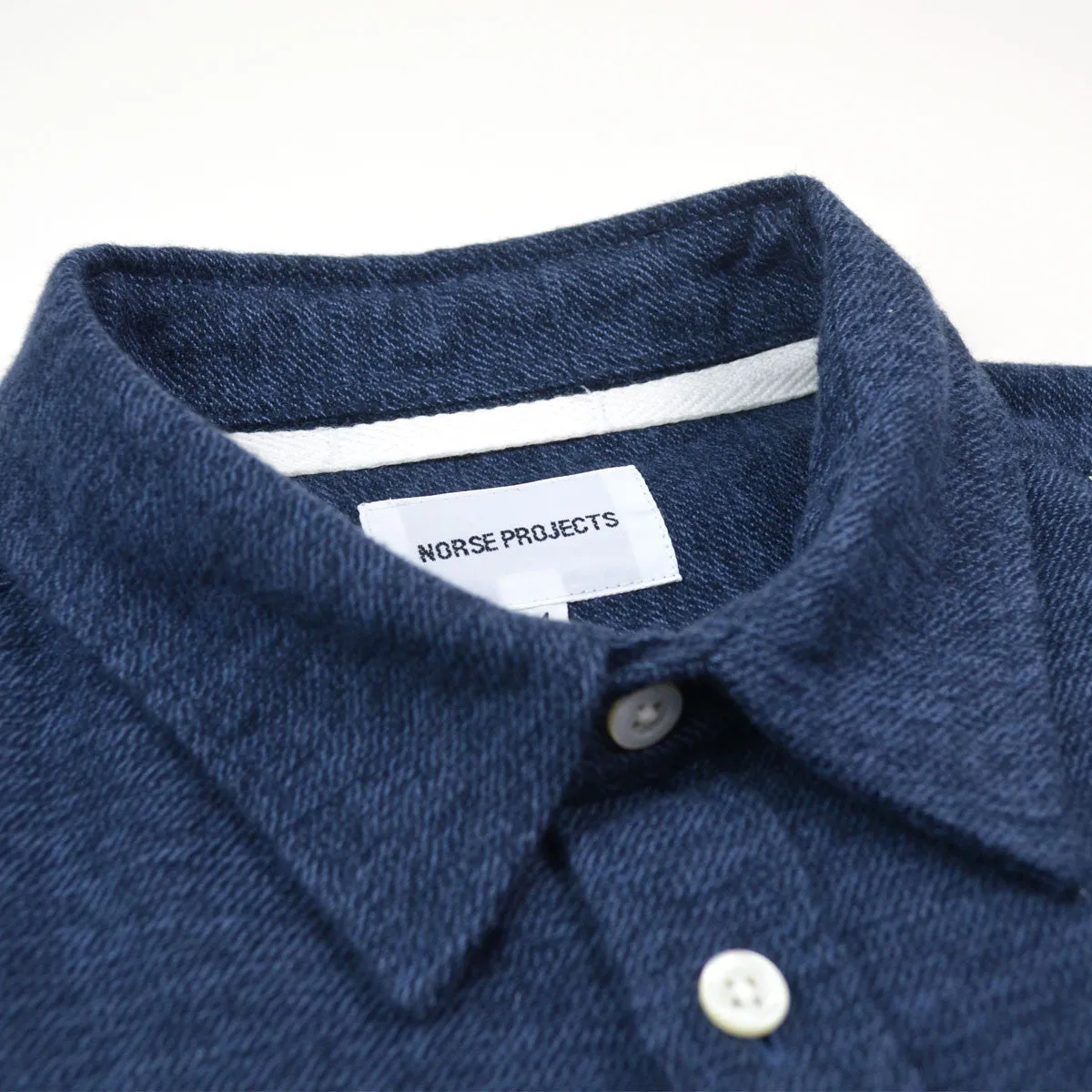 Norse Projects Anton Brushed Shirt Dark Navy