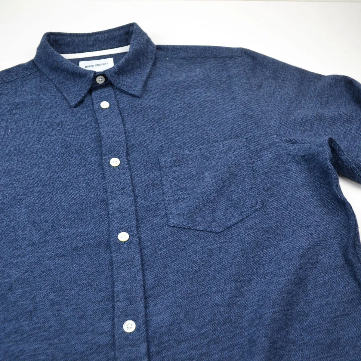 Norse Projects Anton Brushed Shirt Dark Navy