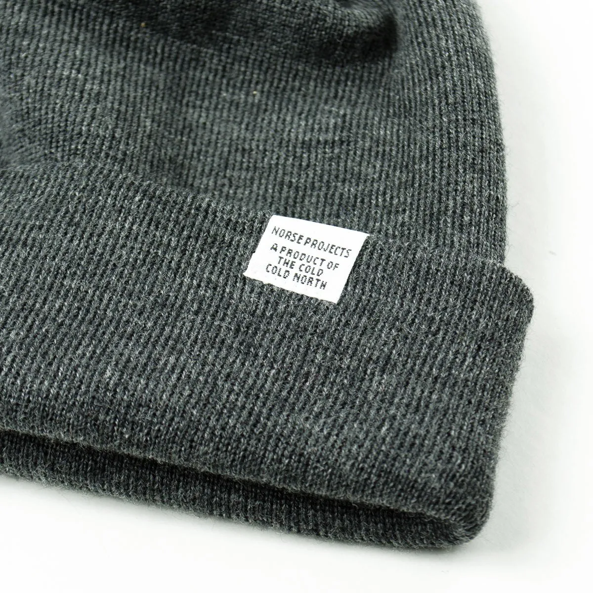 Norse Projects charcoal melange beanie