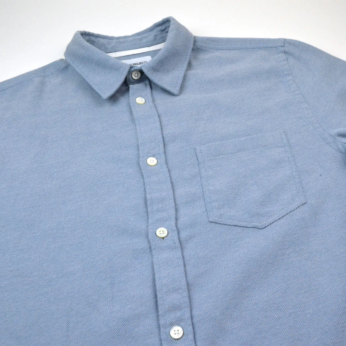 Norse Projects Fog Blue Anton Brushed Shirt