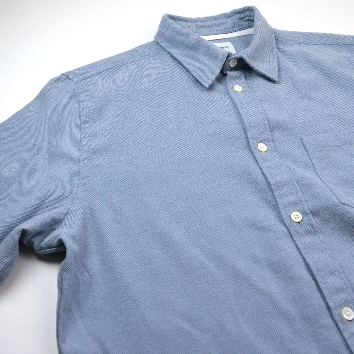 Norse Projects Fog Blue Anton Brushed Shirt