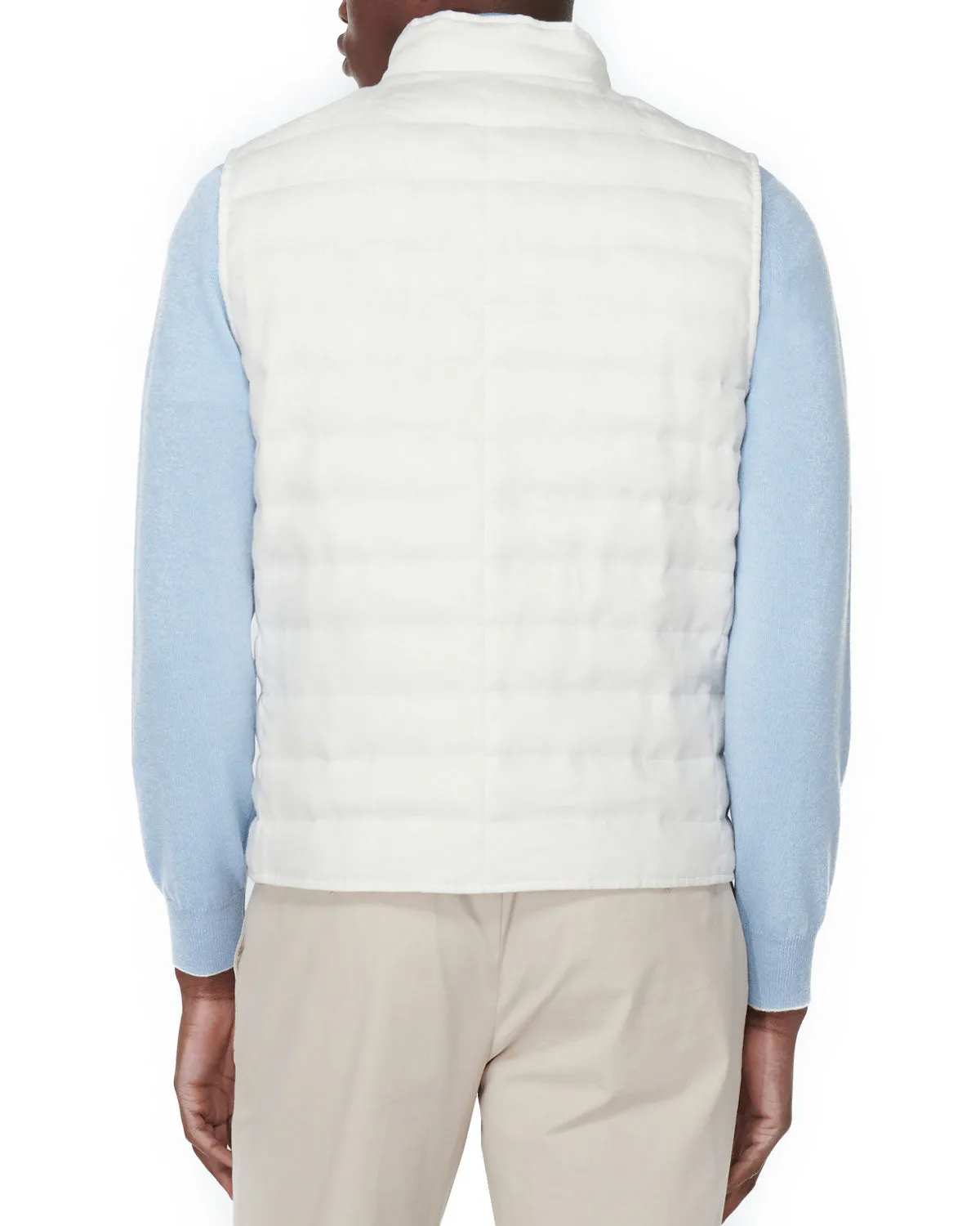 Off-White Water Resistant Padded Vest - Result: Water Resistant Off-White Padded Vest