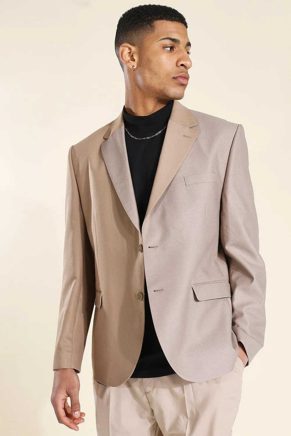 Oversized Spliced Blazer