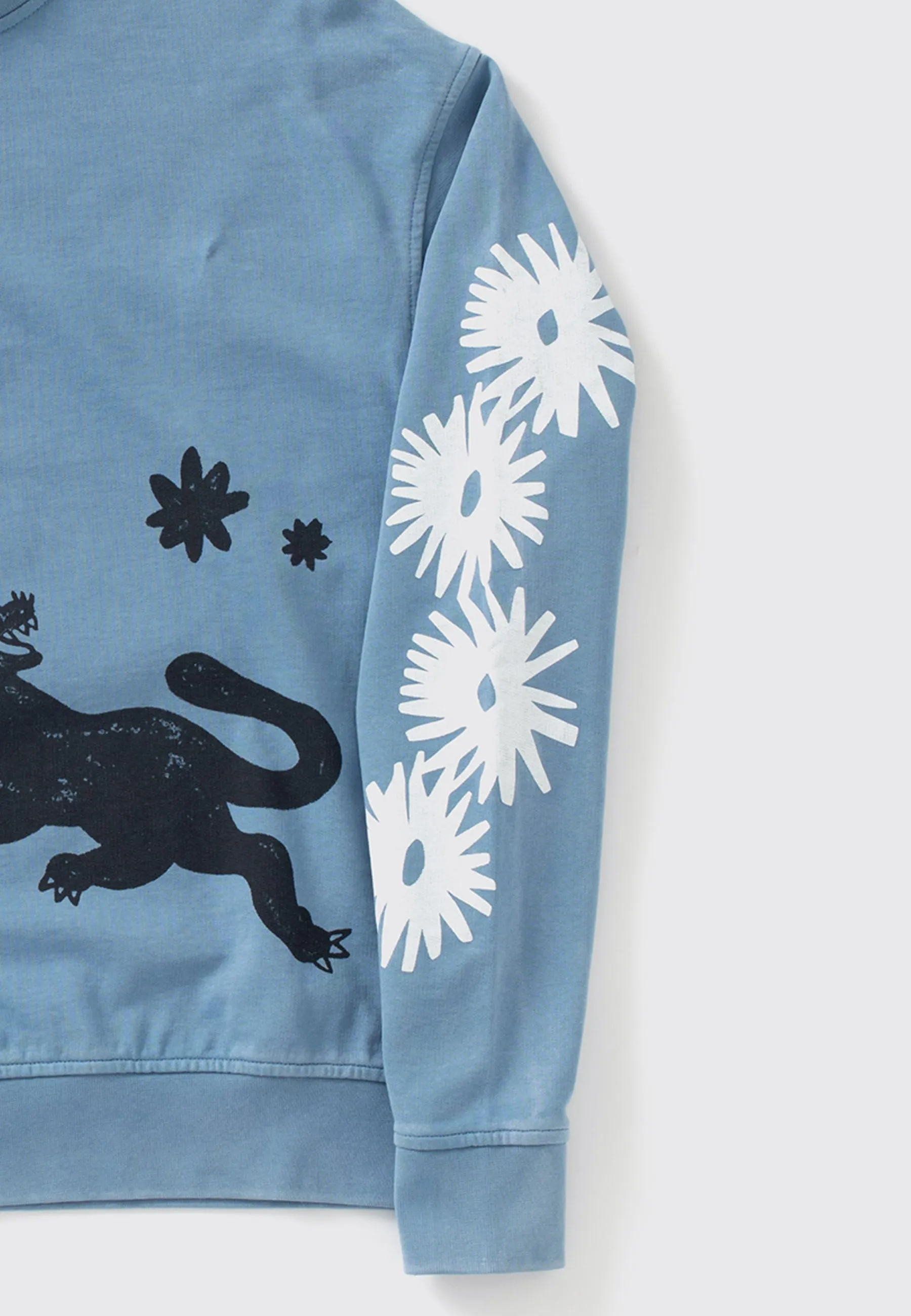 Pantherass Crew Neck Sweater - Washed Blue