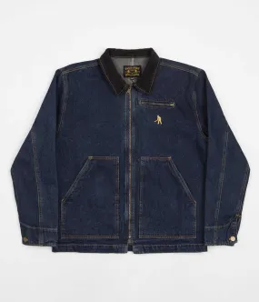 Pass Port Workers Club Denim Packers Jacket - Washed Dark Indigo