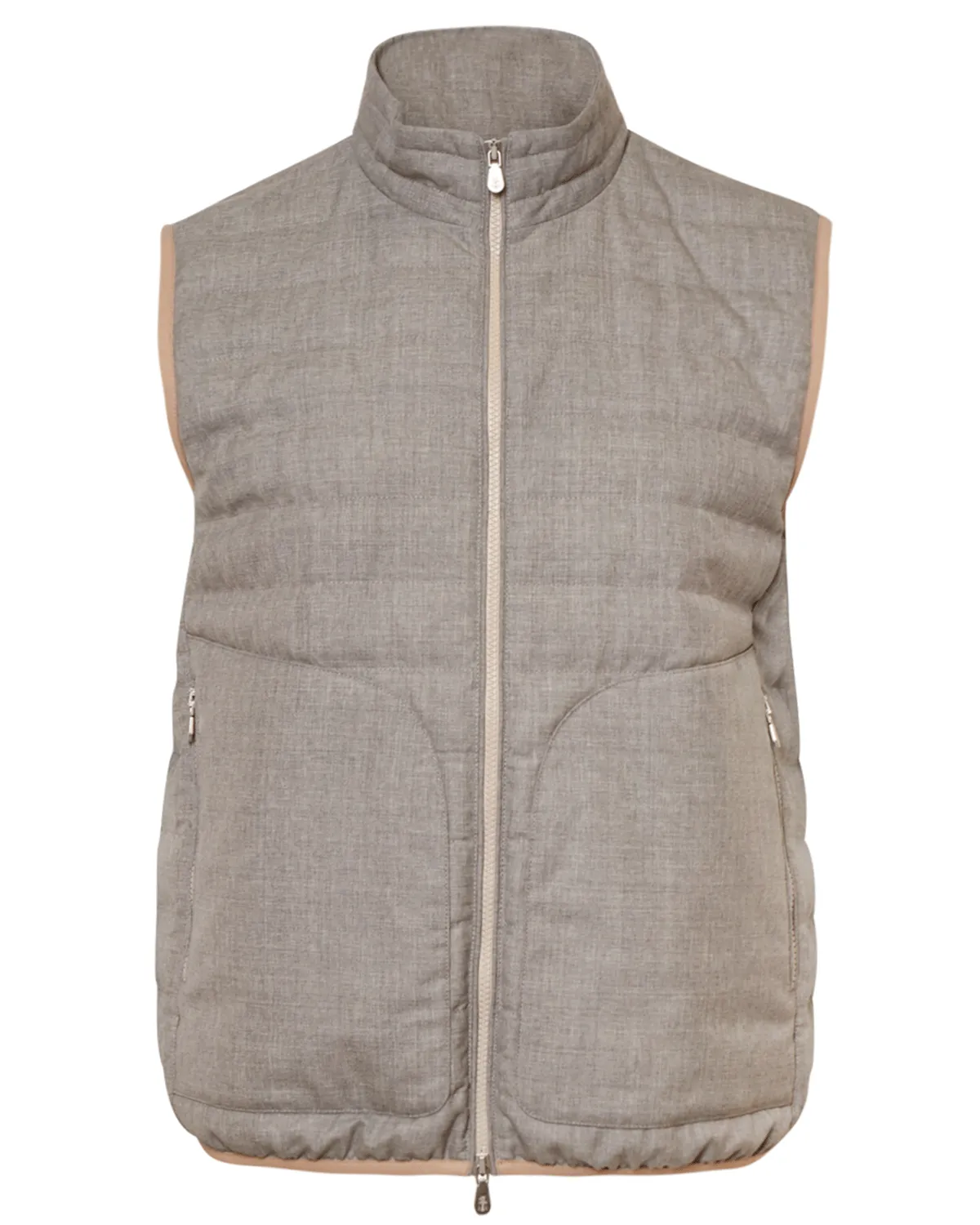 Pearl Gray Water Resistant Padded Vest for Sale