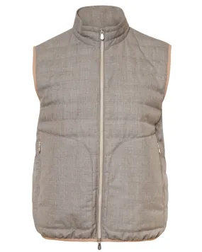 Pearl Gray Water Resistant Padded Vest for Sale