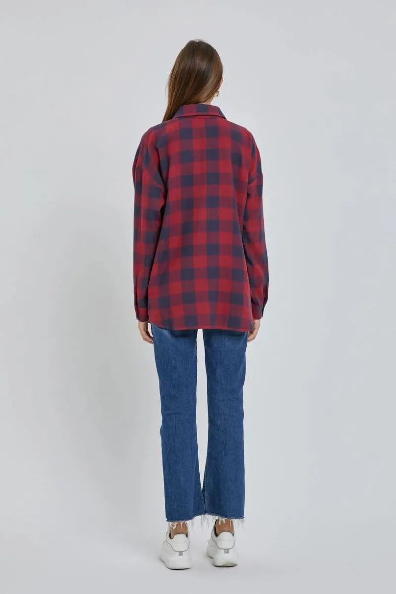 Plus Size Flannel Shirt