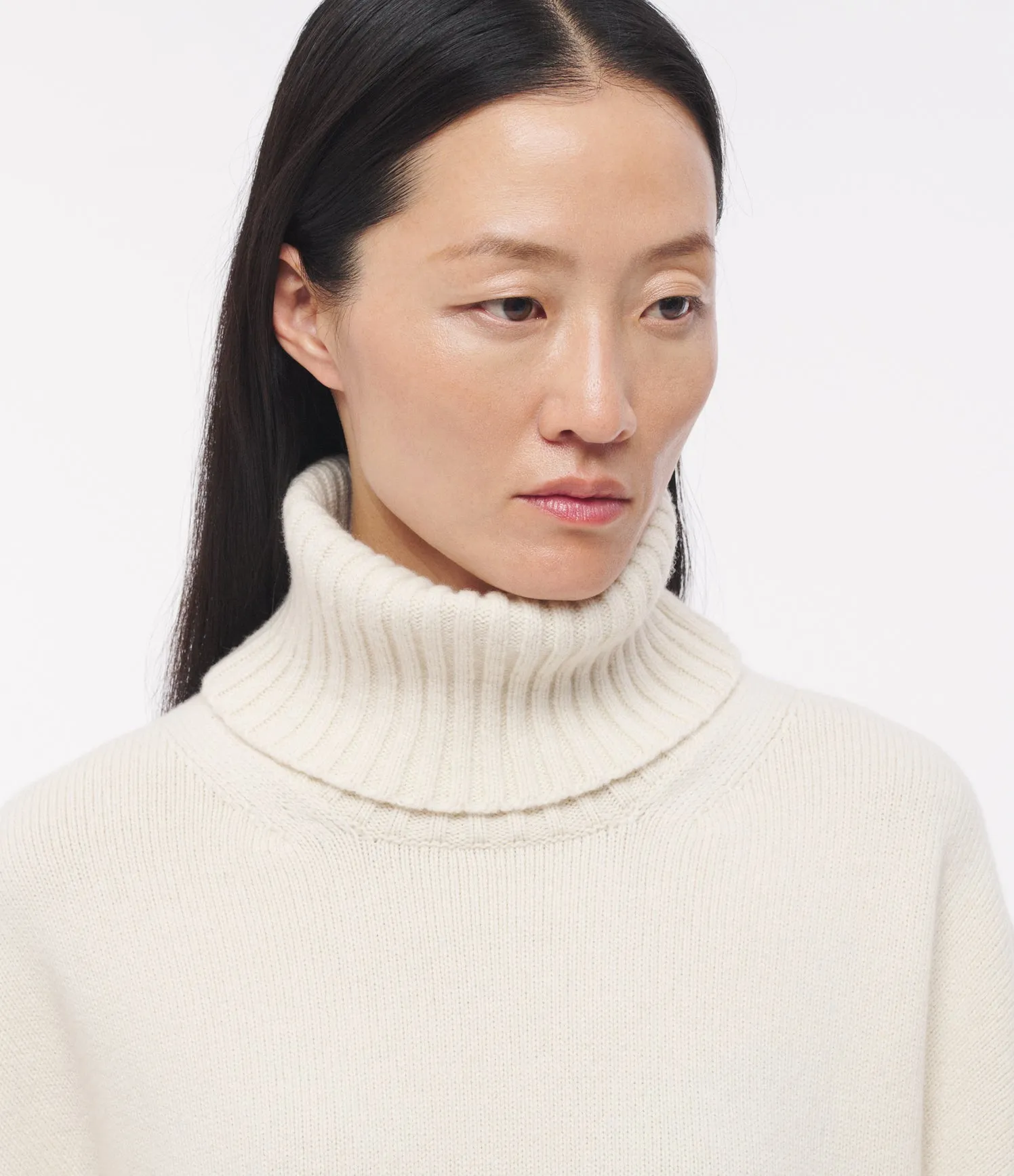 Plus-Size High-End Turtleneck