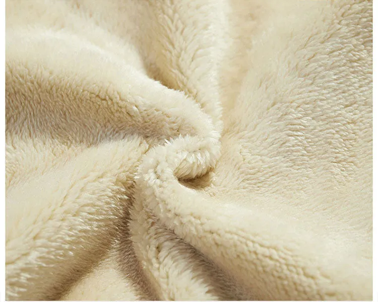 Plush Sherpa Fleece Blanket Winter Crewneck