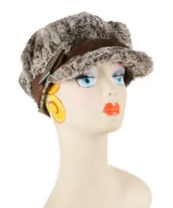 Praline Swirl Faux Fur Valerie Hat with Button-Horn