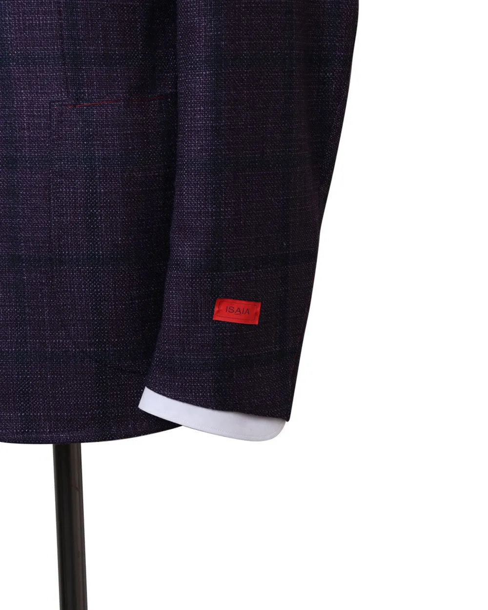 Purple Windowpane Sportcoat, Wool Blend