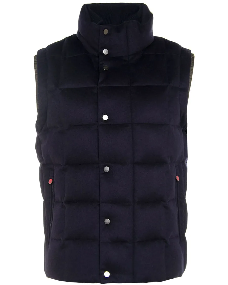 Quilted Puffer Vest - Navy