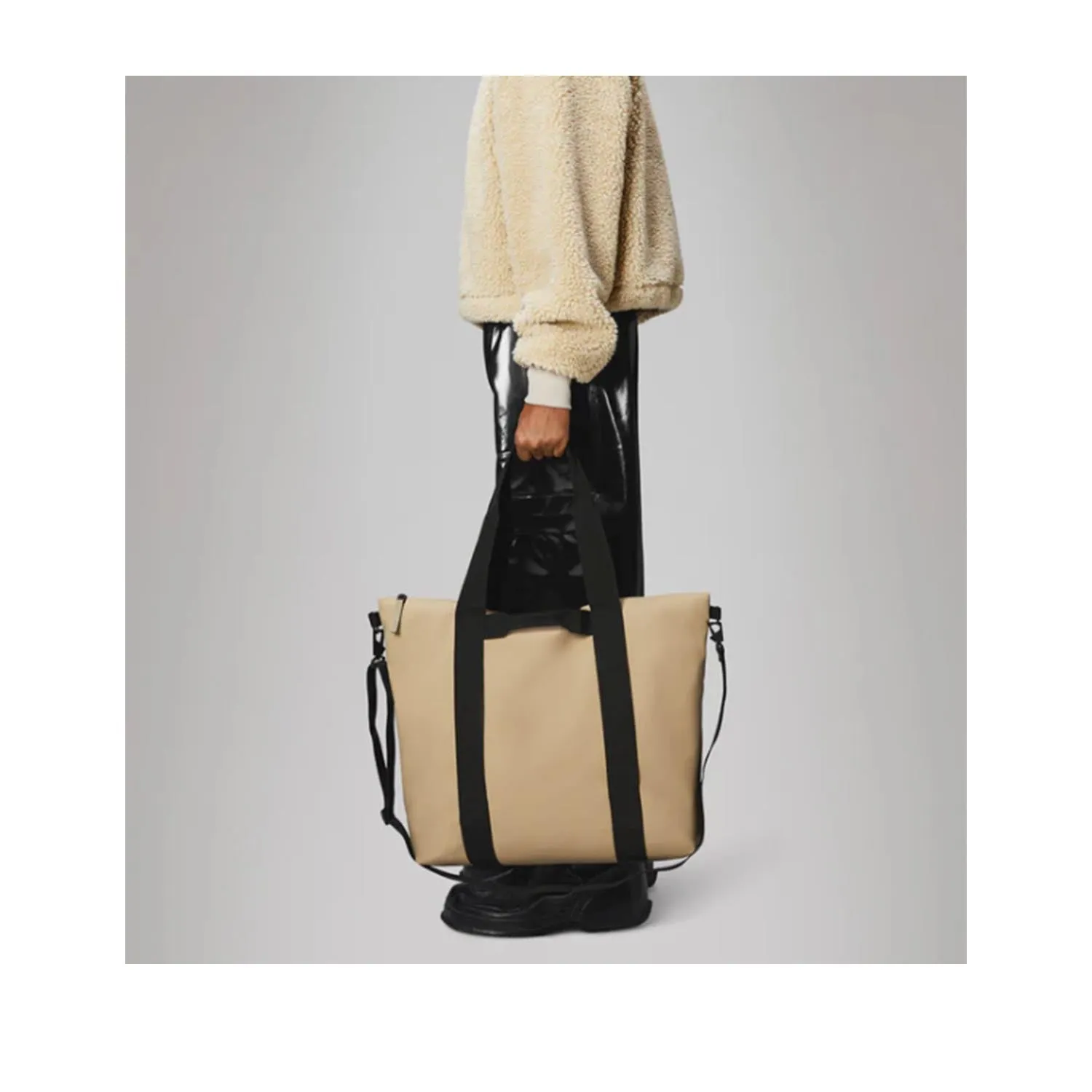 Rains Tote Bag W3 in Sand