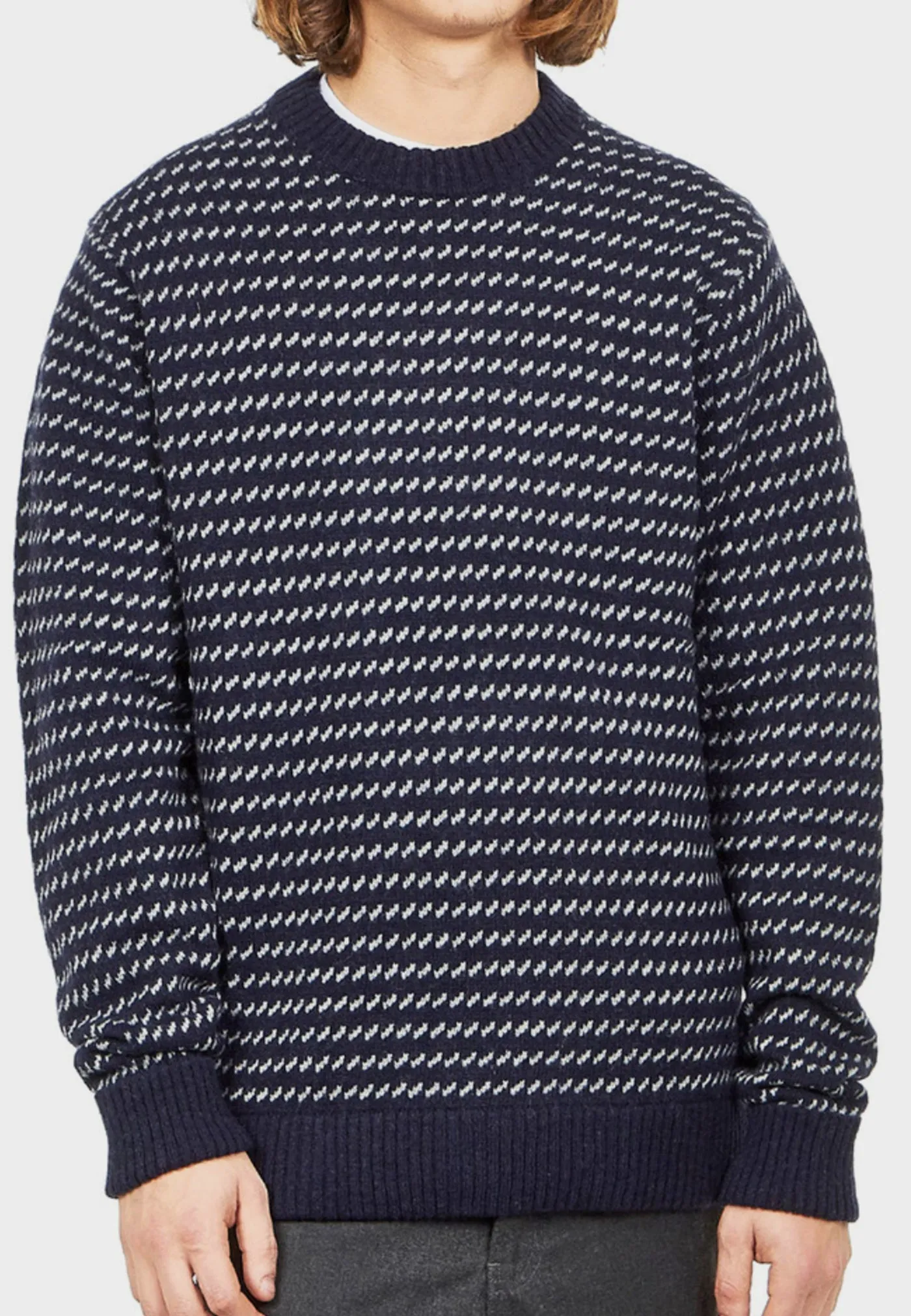 Recycled Wool Sweater - classic navy