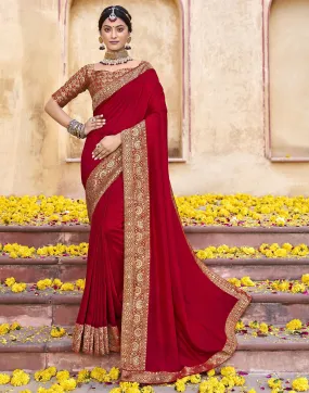 Red Silk Saree