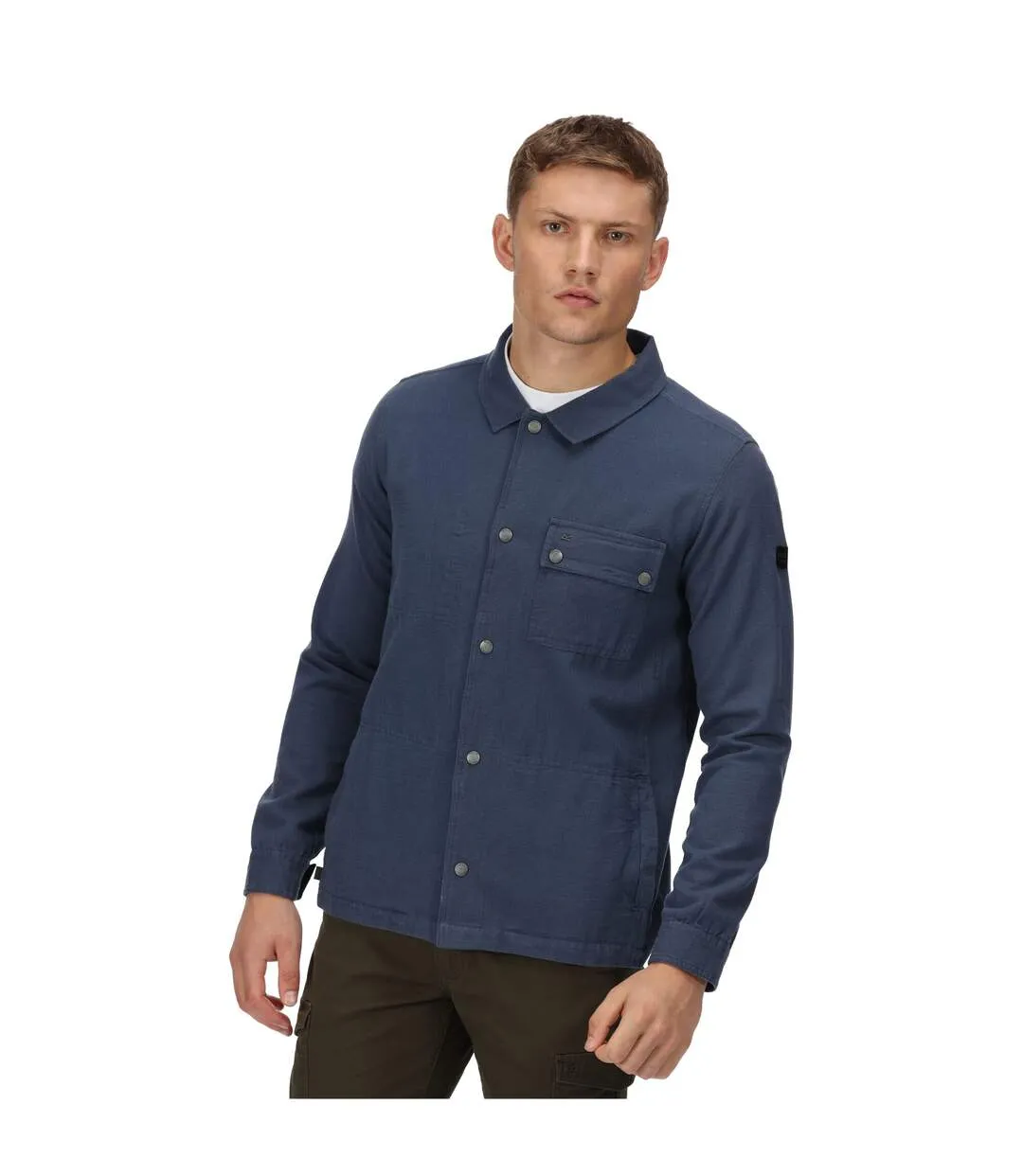 Regatta Mens Jayden Cargo Jacket (Dark Denim) - UTRG7279