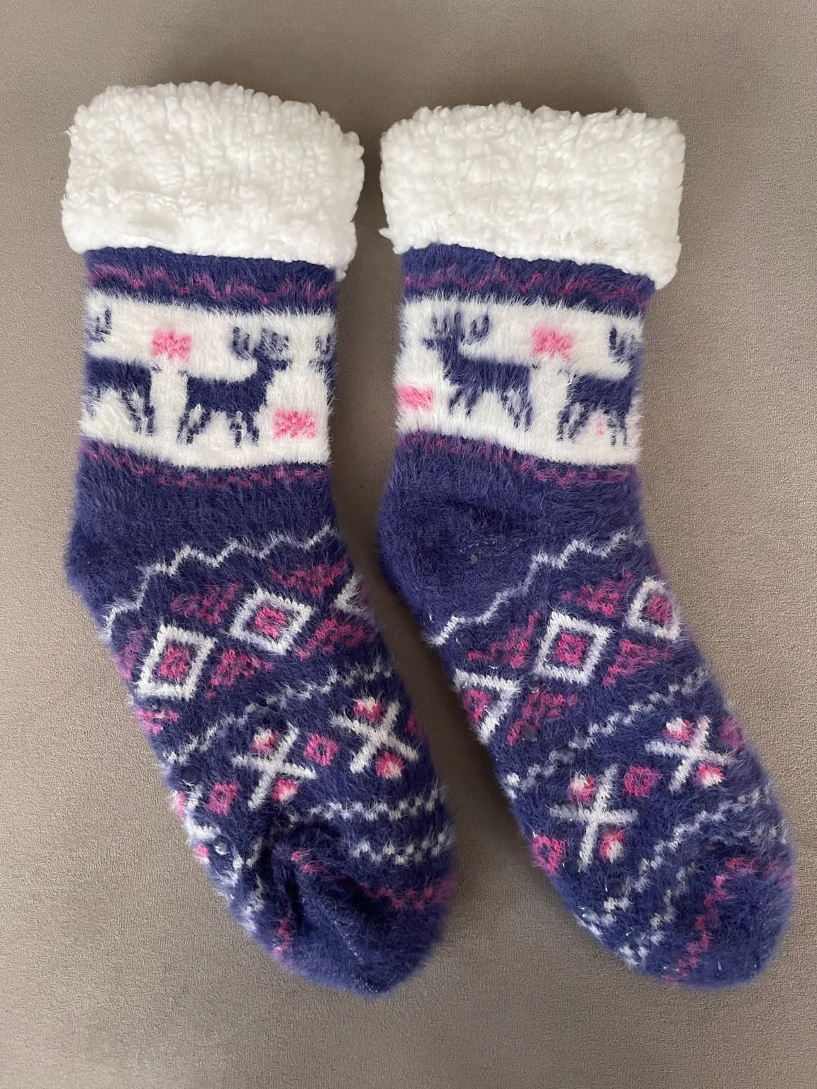 Reindeer Sherpa Socks