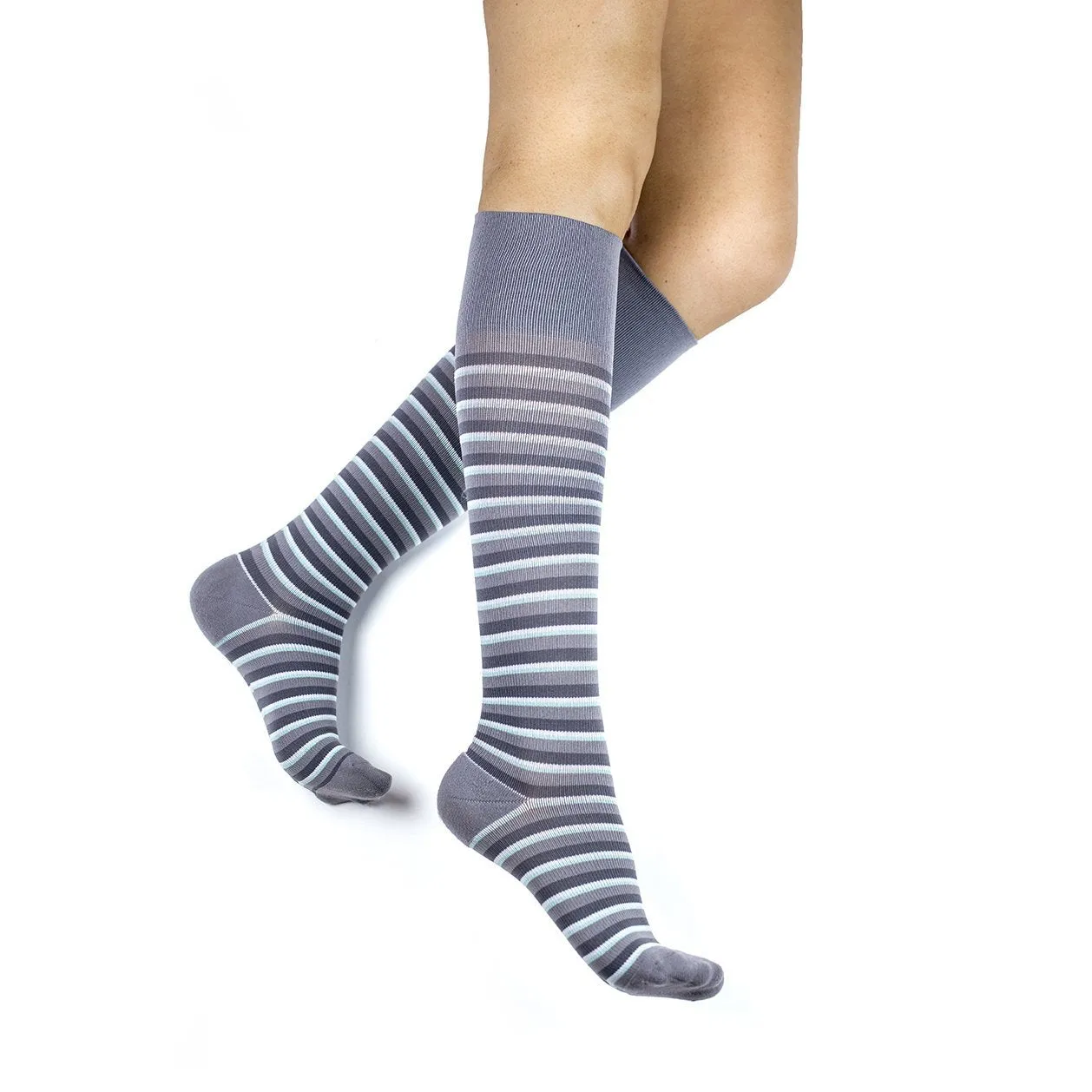 Rejuvenating Knee High Striped Socks