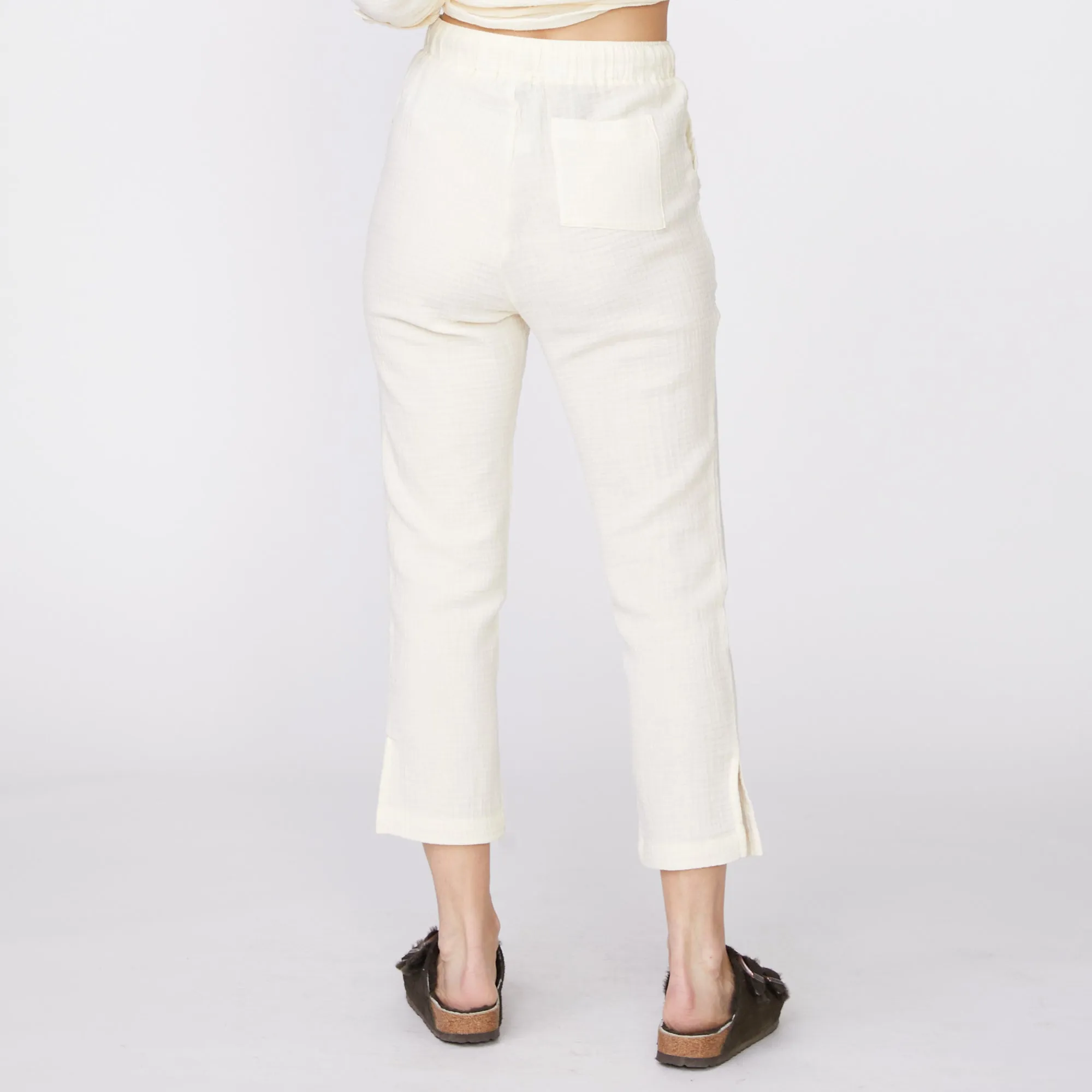 Result: Fashionable High Waisted Gauze Pants for Stylish Women