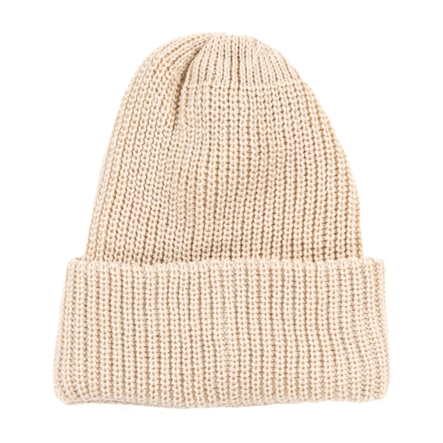 Rototo cozy chunky beanie raw beige