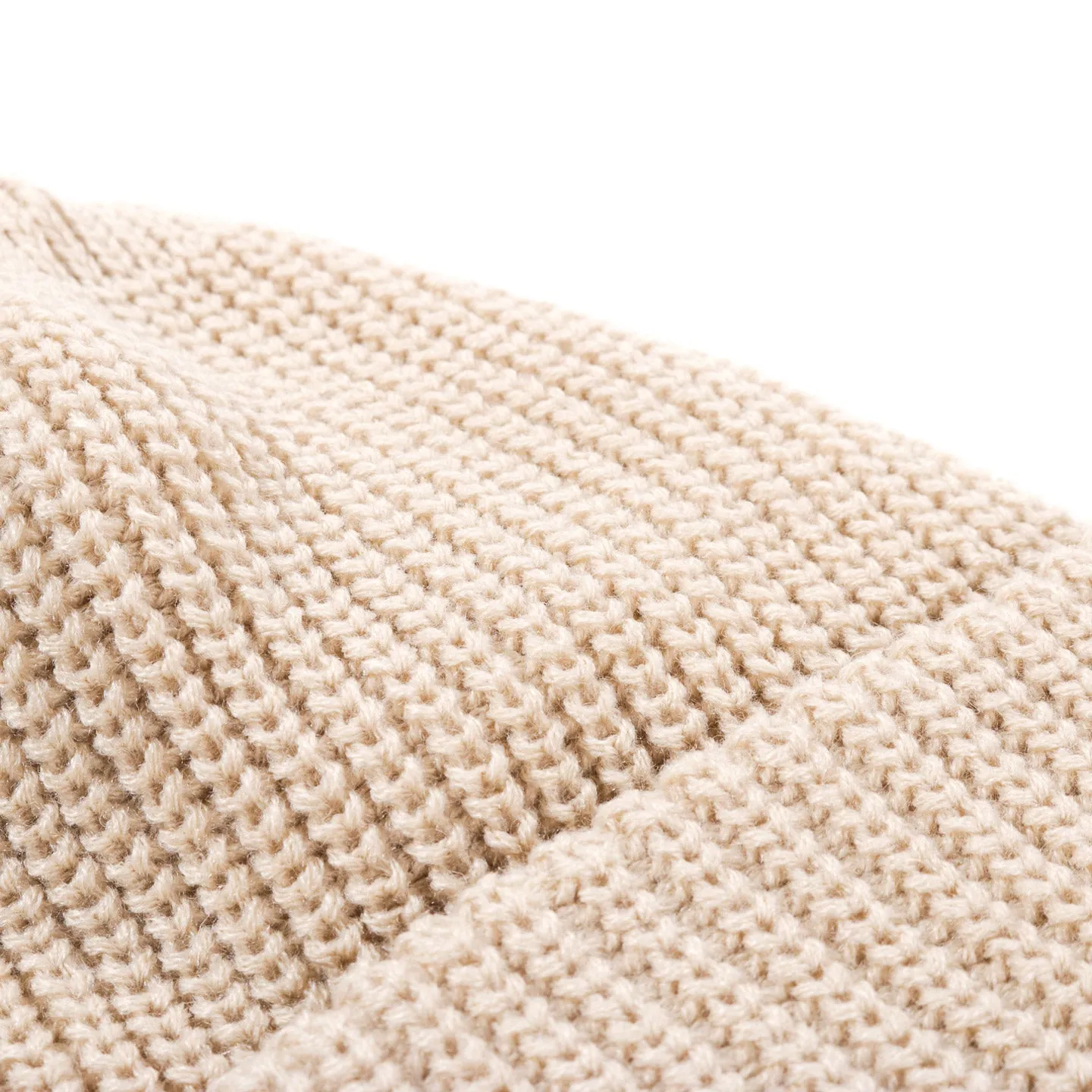 Rototo cozy chunky beanie raw beige