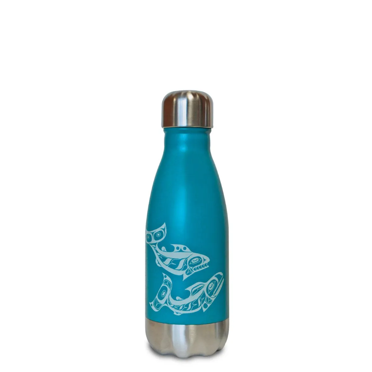 Salmon Insulated Stainless Steel Bottle - Small - Allan Weir