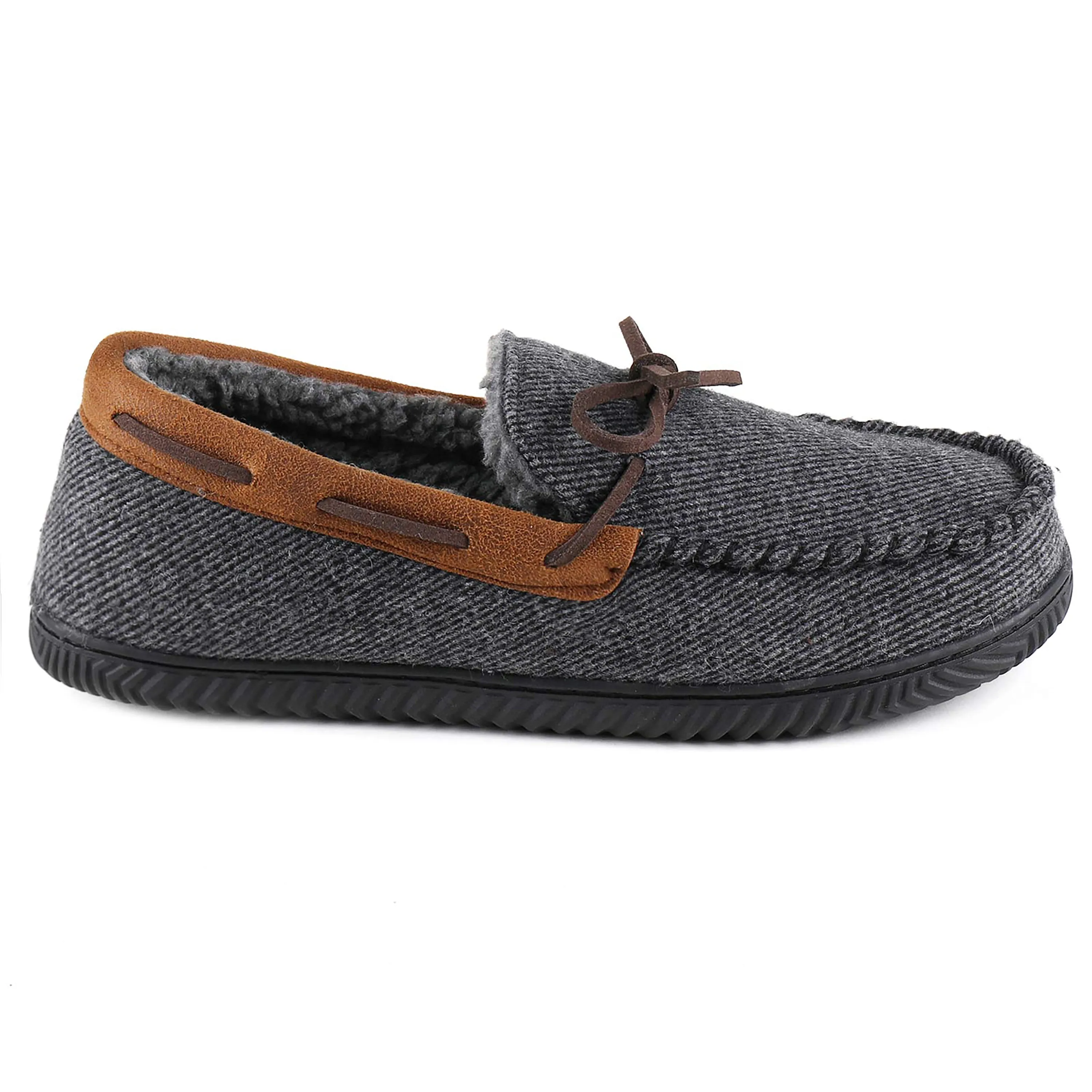 Samuel Sherpa Lined Moccasin Slipper for Men 