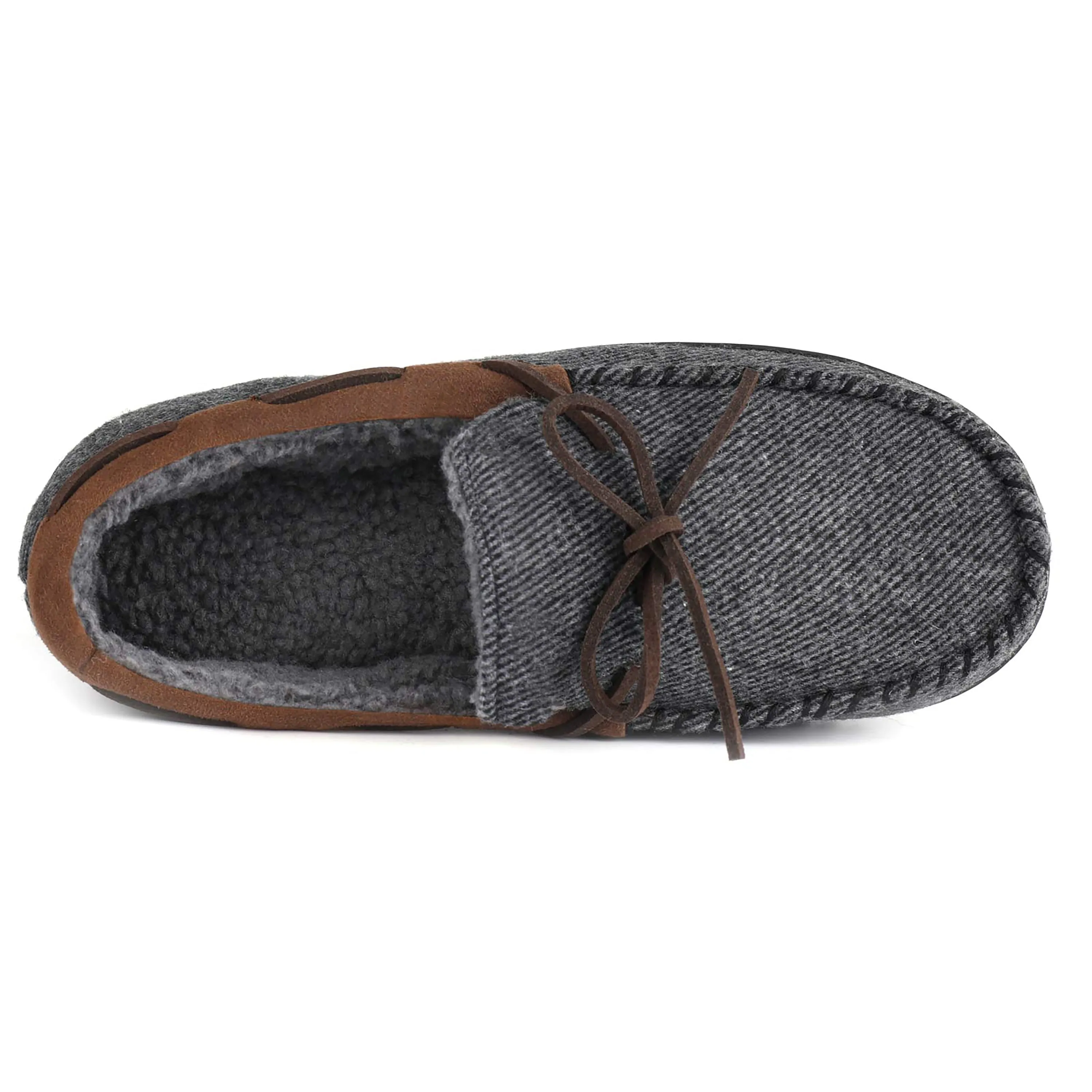 Samuel Sherpa Lined Moccasin Slipper for Men 