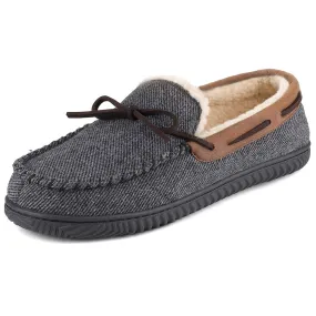 Samuel Sherpa Lined Moccasin Slipper for Men 