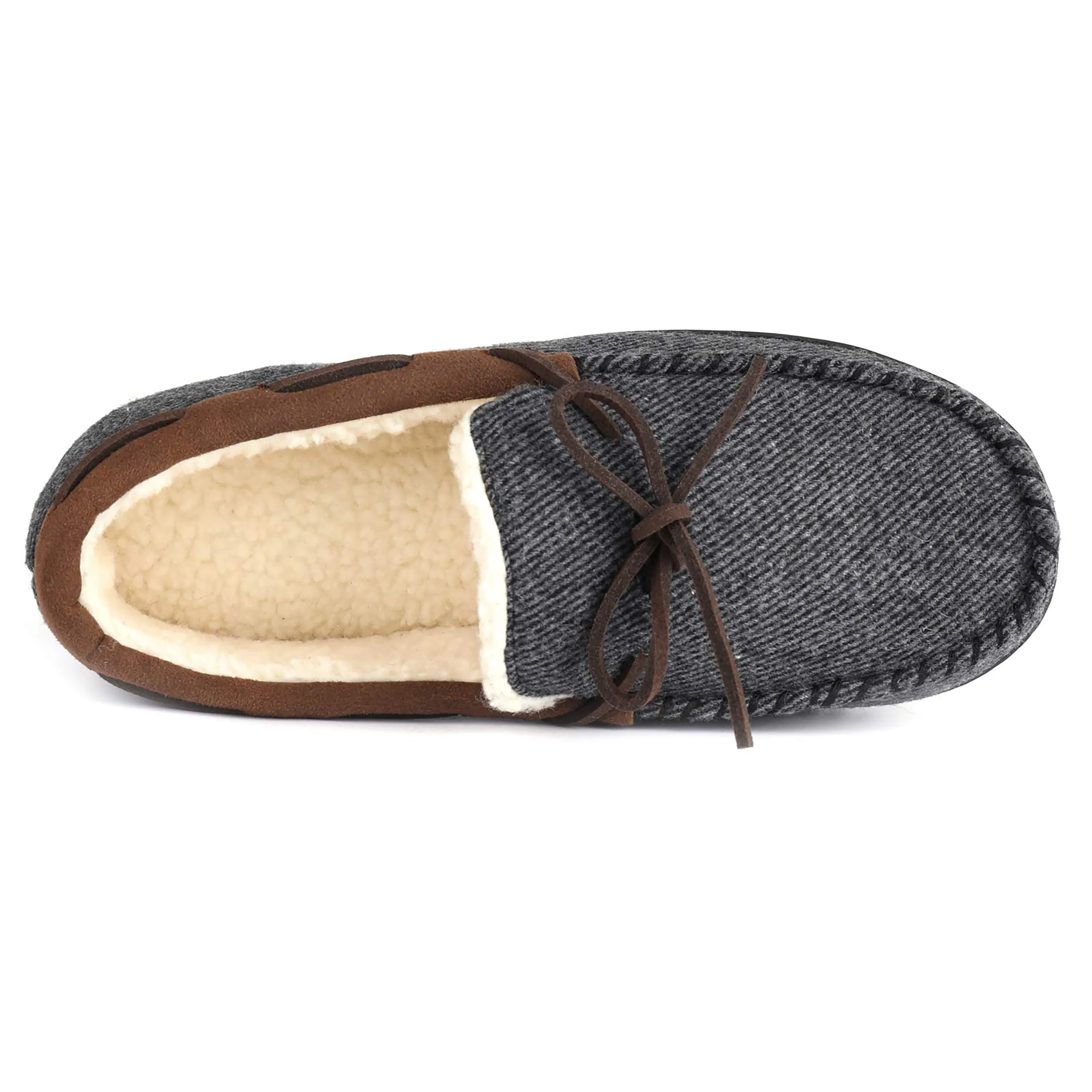 Samuel Sherpa Lined Moccasin Slipper for Men 