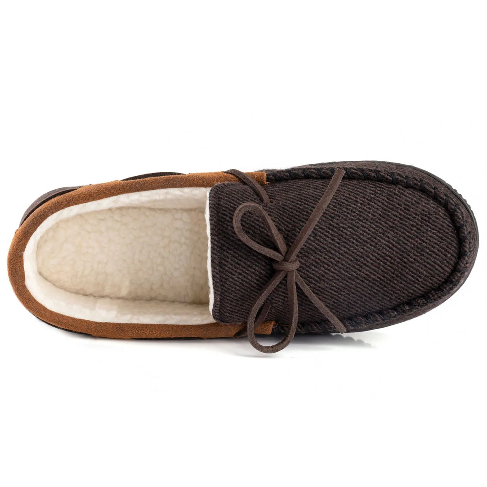 Samuel Sherpa Lined Moccasin Slipper for Men 