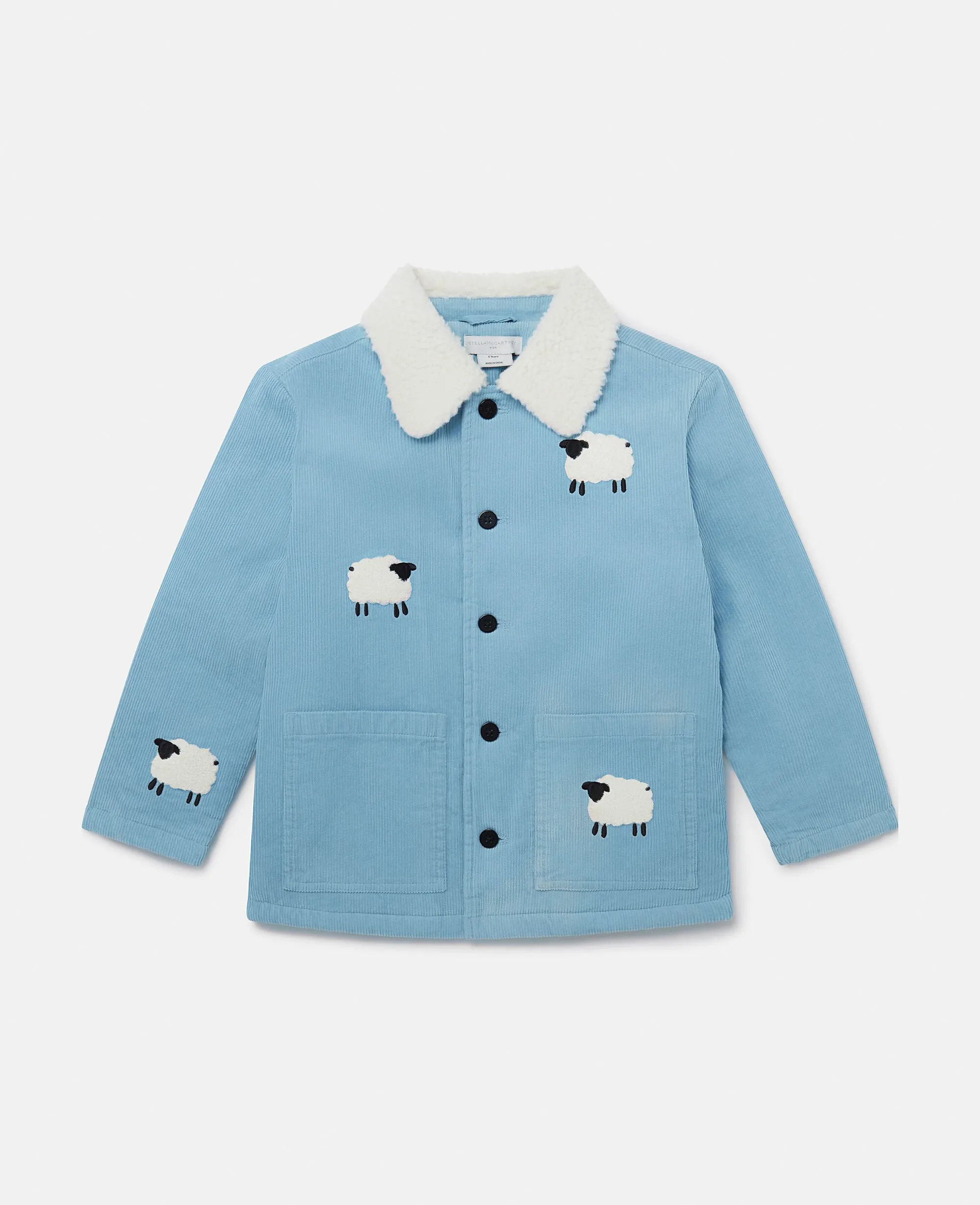 Sheep Pattern Denim Jacket