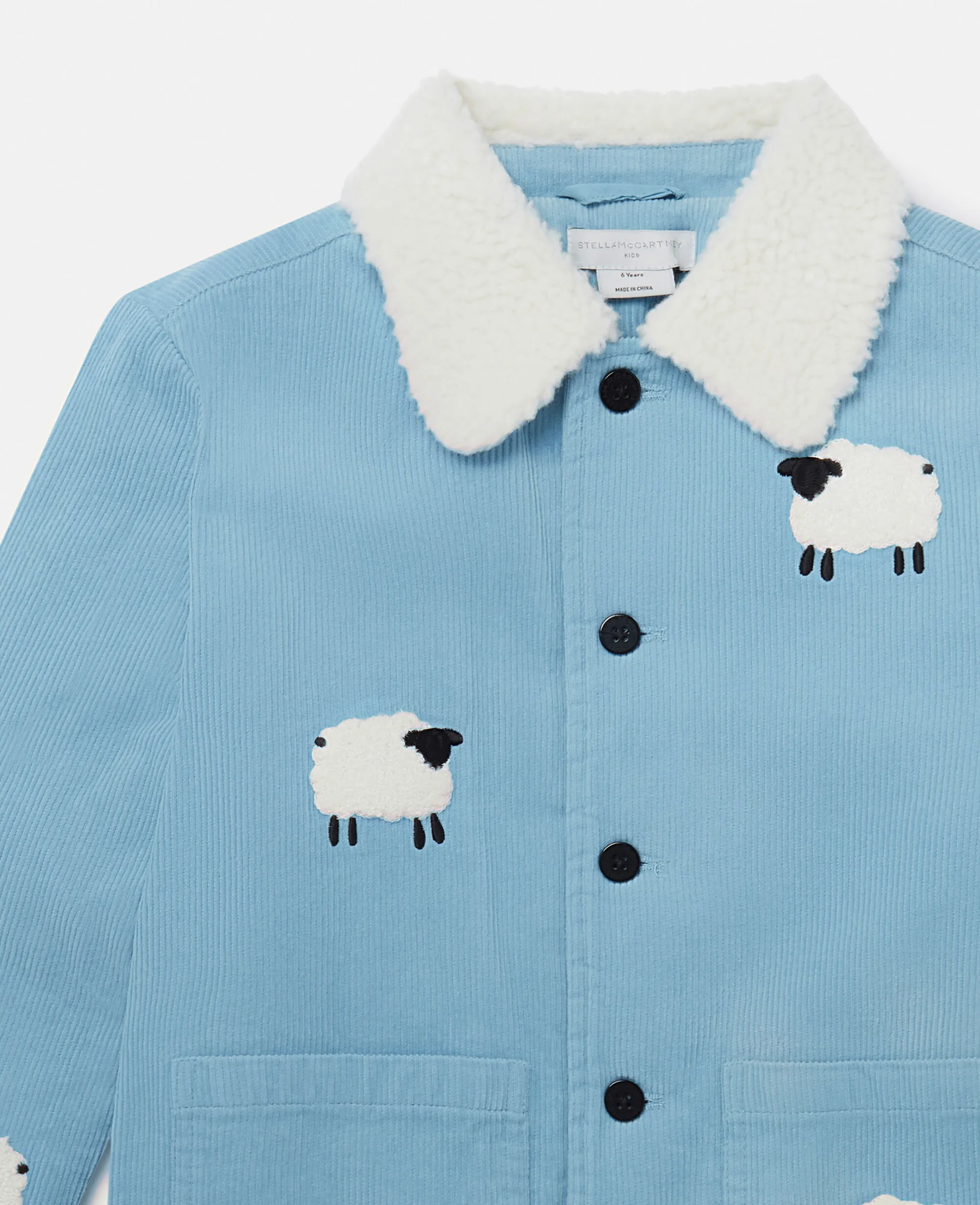 Sheep Pattern Denim Jacket