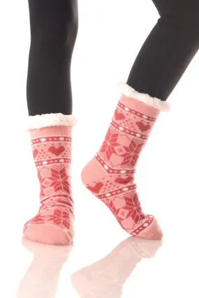 Sherpa Lined Slipper Socks - 30 Print Options