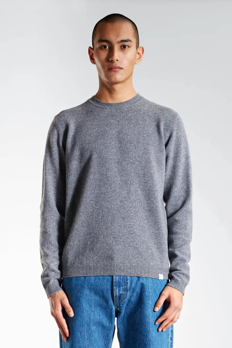 Sigfred Lambswool Sweater - Grey Melange