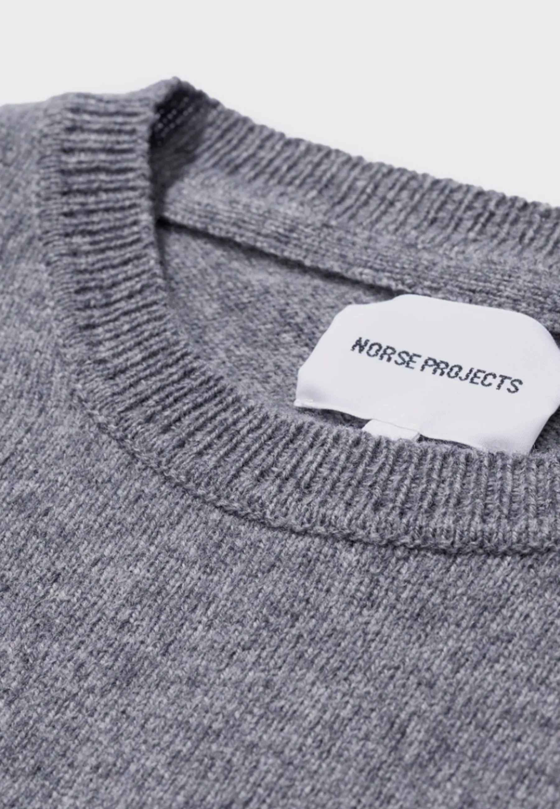 Sigfred Lambswool Sweater - Grey Melange