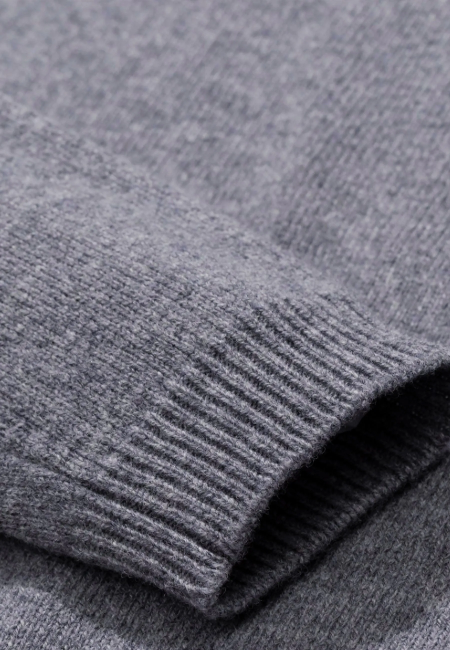 Sigfred Lambswool Sweater - Grey Melange