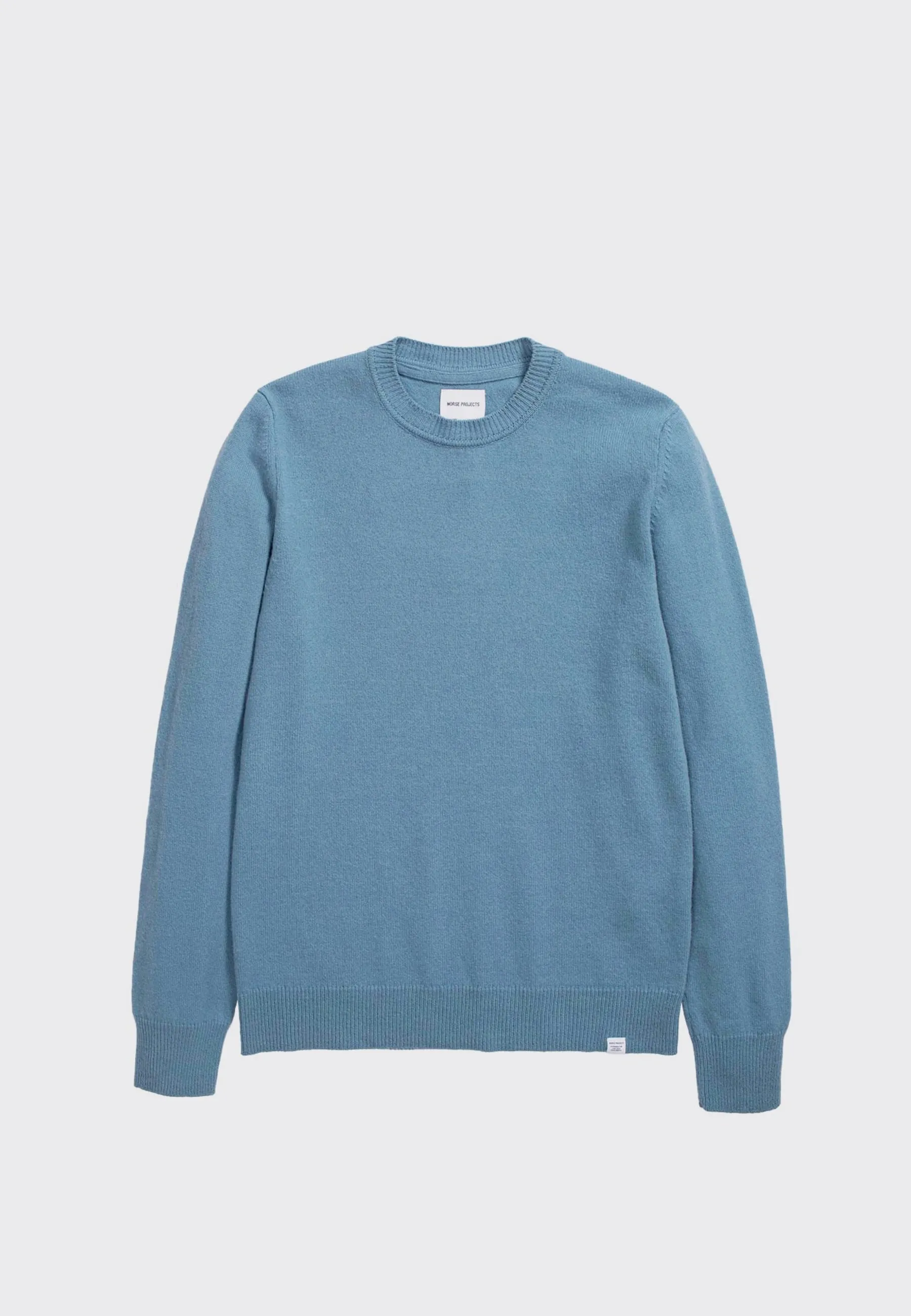 Sigfred Lambswool Sweater - Light Stone Blue