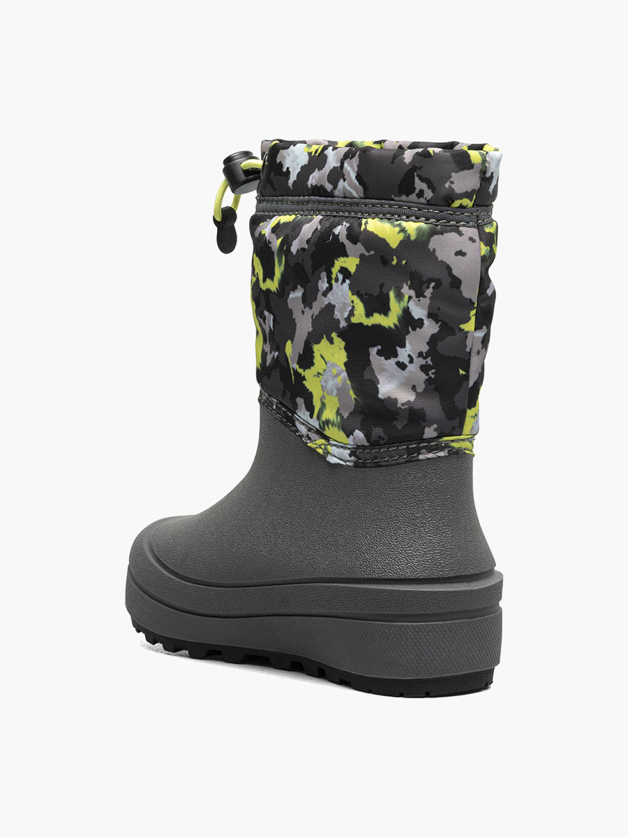 Snow Shell Boot Camo Texture Kids' Winter Boots