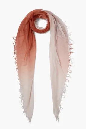 Spicy Ombre Cashmere and Silk Scarf