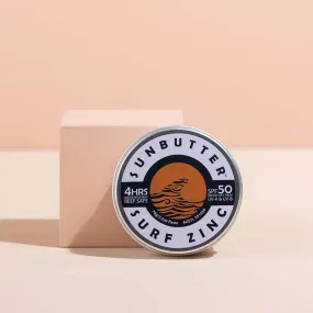 SunButter Vegan SPF50 Water Resistant Surf Zinc --> Vegan Zinc SunButter - SPF50, Water Resistant - Ideal for Surfing