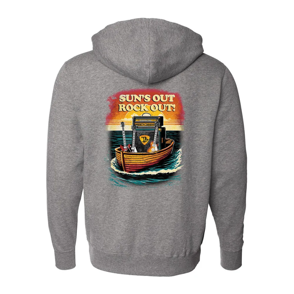 Sun's Out Rock Out Zip-Up Hoodie (Unisex)