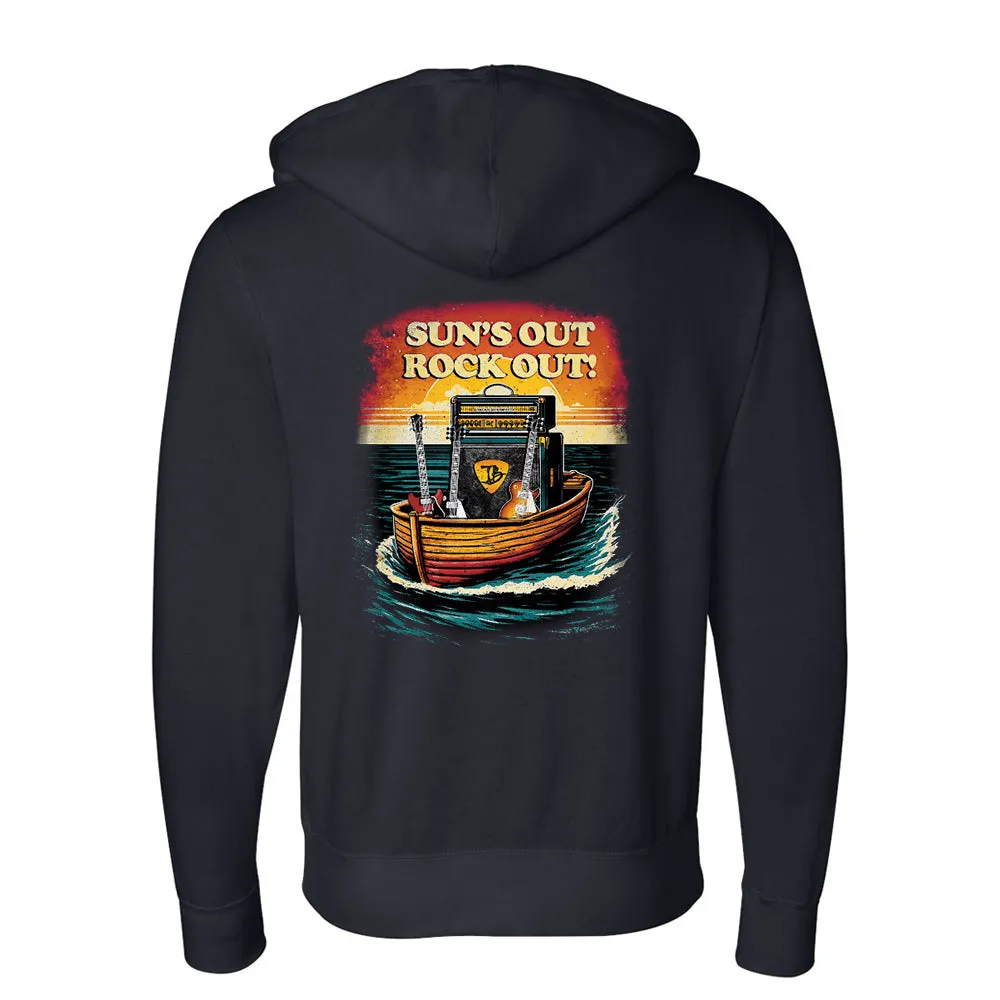 Sun's Out Rock Out Zip-Up Hoodie (Unisex)