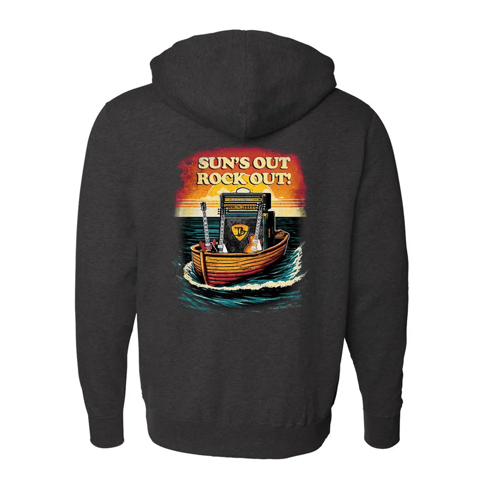 Sun's Out Rock Out Zip-Up Hoodie (Unisex)