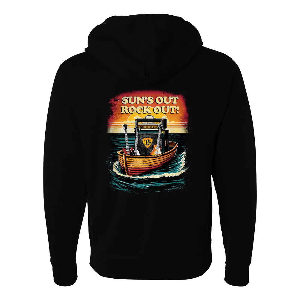 Sun's Out Rock Out Zip-Up Hoodie (Unisex)