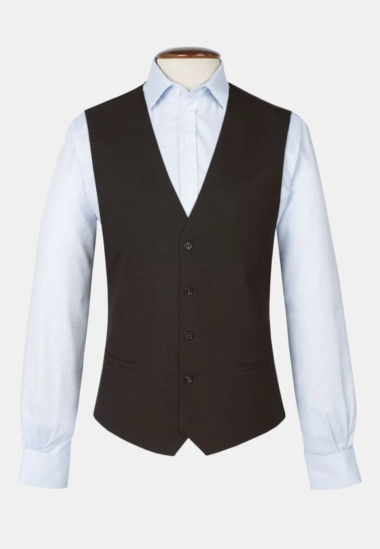 Tailored Fit Charcoal Waistcoat