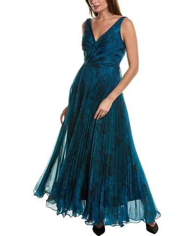 Taylor Pleated Organza Gown